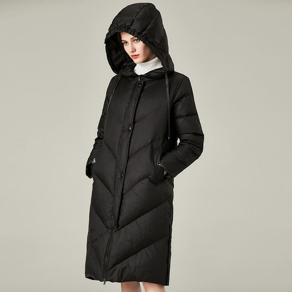 fashion glossy bright fabric hooded warm 350g down filling parkas female over the knee longer thick warm 90% duck down coat f691, Black
fashion glossy bright fabric hooded warm 350g down filling parkas female over the knee longer thick warm 90% duck down coat f691, Black