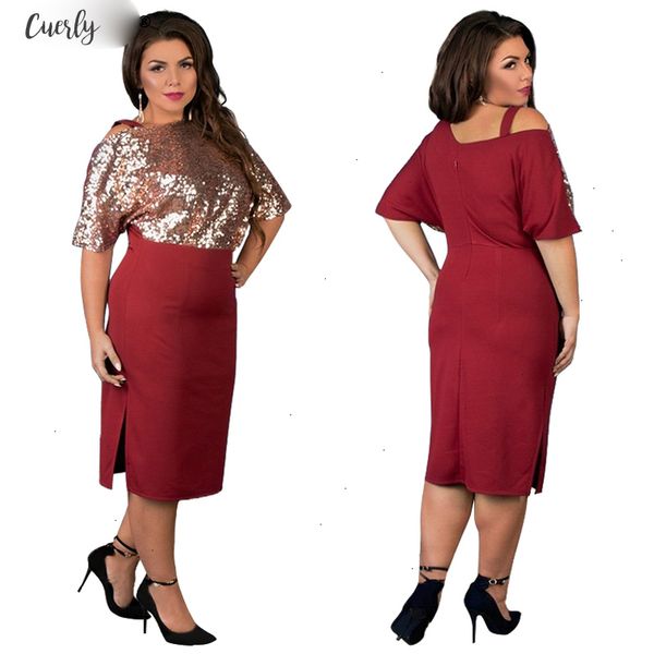 5xl 6xl 2020 sequined plus size women dress summer split large size dress off shoulder red office elegant party dresses, Black;gray
5xl 6xl 2020 sequined plus size women dress summer split large size dress off shoulder red office elegant party dresses, Black;gray