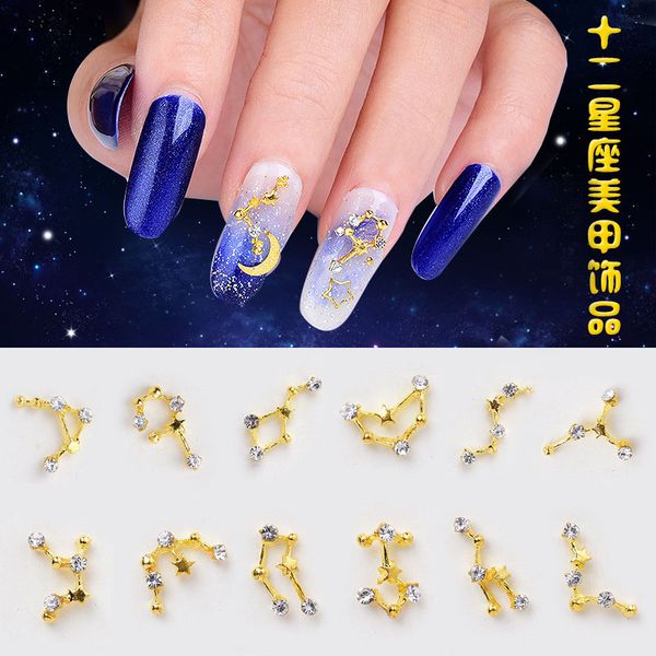 10pcs 12 constellations golden fashion alloy 3d strass crystal rhinestones nail art decorations manicure accessories new arrival, Silver;gold
10pcs 12 constellations golden fashion alloy 3d strass crystal rhinestones nail art decorations manicure accessories new arrival, Silver;gold