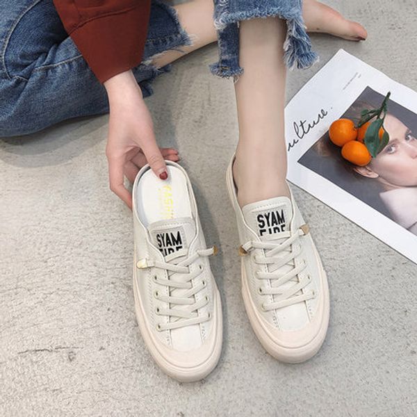 2020 summer new baotou half slippers women wear students wild fashion no heels lazy flat sandals, Black
2020 summer new baotou half slippers women wear students wild fashion no heels lazy flat sandals, Black