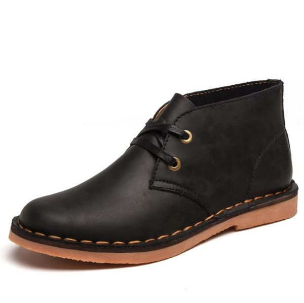 genuine leather mens shoes men martin boots man retro simple casual loafers cowskin fashion flats gentleman artist shoes zy894, Black
genuine leather mens shoes men martin boots man retro simple casual loafers cowskin fashion flats gentleman artist shoes zy894, Black