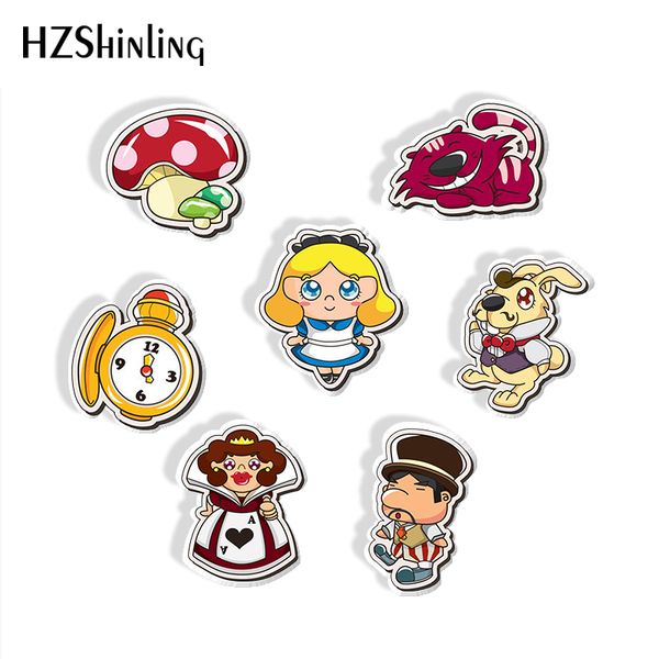 new fashion alice in the wonderland shrink resin brooches kawaii alice rabbit clock magic mushroom epoxy acrylic brooch, Gray
new fashion alice in the wonderland shrink resin brooches kawaii alice rabbit clock magic mushroom epoxy acrylic brooch, Gray