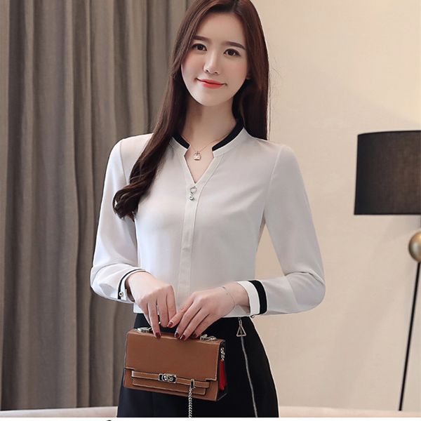 new fashion 2019 women blouse temperament shirt long sleeve women clothing office ladies shirt stand collar blusas, White
new fashion 2019 women blouse temperament shirt long sleeve women clothing office ladies shirt stand collar blusas, White