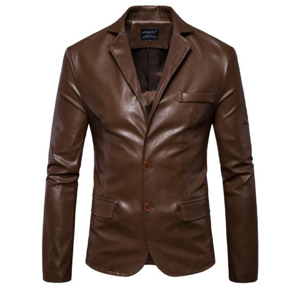 suits mens leather blazer jacket slim motorcycle coat jackets clothes personalized jaqueta de couro stage street fashion black
suits mens leather blazer jacket slim motorcycle coat jackets clothes personalized jaqueta de couro stage street fashion black