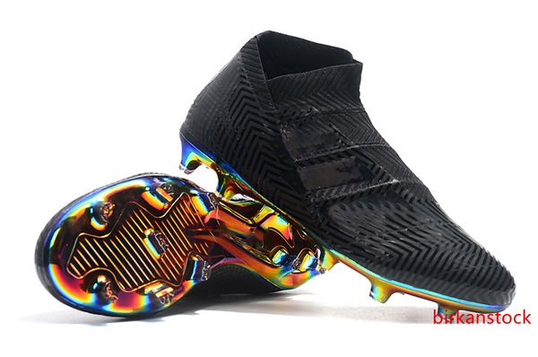 2019 soccer cleats nemeziz 18 fg ag size 39-45 durable black outdoor football boots without shoelace high ankle
2019 soccer cleats nemeziz 18 fg ag size 39-45 durable black outdoor football boots without shoelace high ankle
