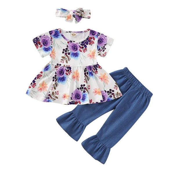 summer infant baby girl short sleeve floral print loose +trousers + headband toddler outfits, White
summer infant baby girl short sleeve floral print loose +trousers + headband toddler outfits, White