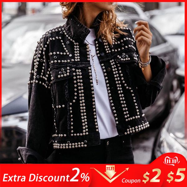 winter autumn women harajuku rivet jacket coat short jeans jacket student basic coats outfit long sleeve single-breasted, Black;brown
winter autumn women harajuku rivet jacket coat short jeans jacket student basic coats outfit long sleeve single-breasted, Black;brown