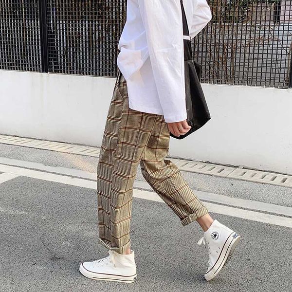 casual plaid ankle-length pants men trousers hip hop jogger pants men sweatpants japanese streetwear, Black
casual plaid ankle-length pants men trousers hip hop jogger pants men sweatpants japanese streetwear, Black