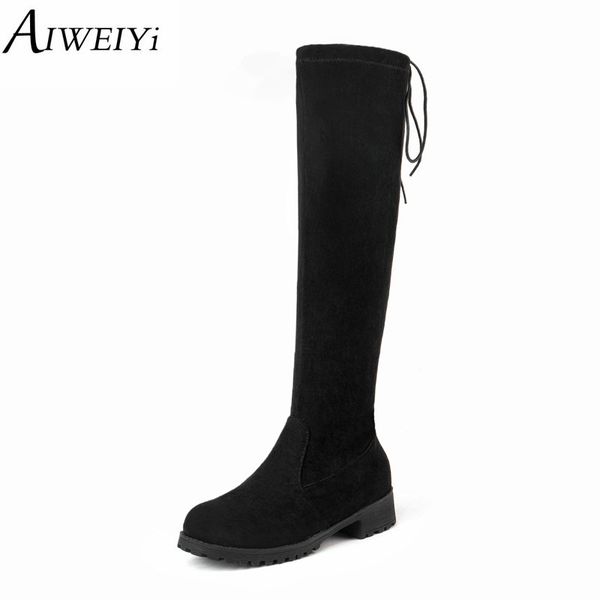 aiweiyi women's winter shoes brand flock knee high boots women shoes women plush warm winter boots botas, Black
aiweiyi women's winter shoes brand flock knee high boots women shoes women plush warm winter boots botas, Black