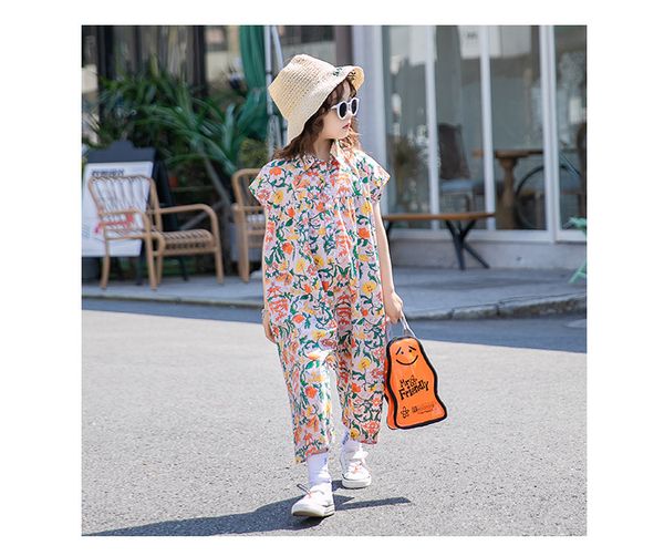 big kids floral printed jumpsuits fashion summer new old girls lapel loose cargo pants children cotton casual jumpsuit fit 3-15t a2562, Blue
big kids floral printed jumpsuits fashion summer new old girls lapel loose cargo pants children cotton casual jumpsuit fit 3-15t a2562, Blue
