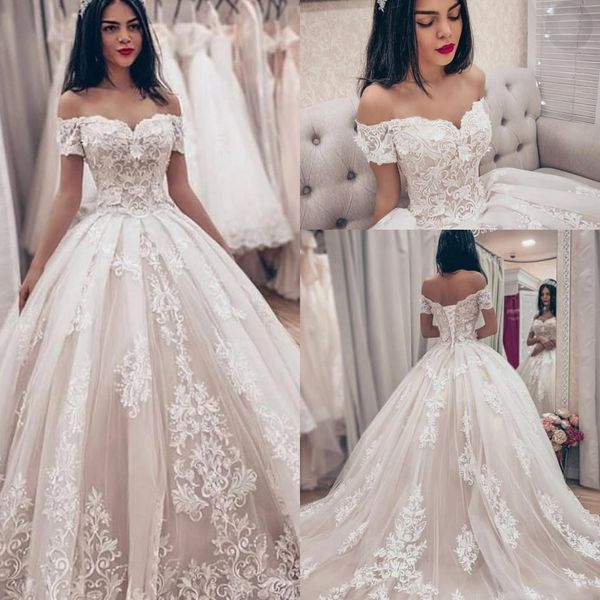 dazzling tulle off-the-shoulder ball gown wedding dresses 2019 with lace appliques plus size wedding gowns vestido de novia bridal gowns
dazzling tulle off-the-shoulder ball gown wedding dresses 2019 with lace appliques plus size wedding gowns vestido de novia bridal gowns