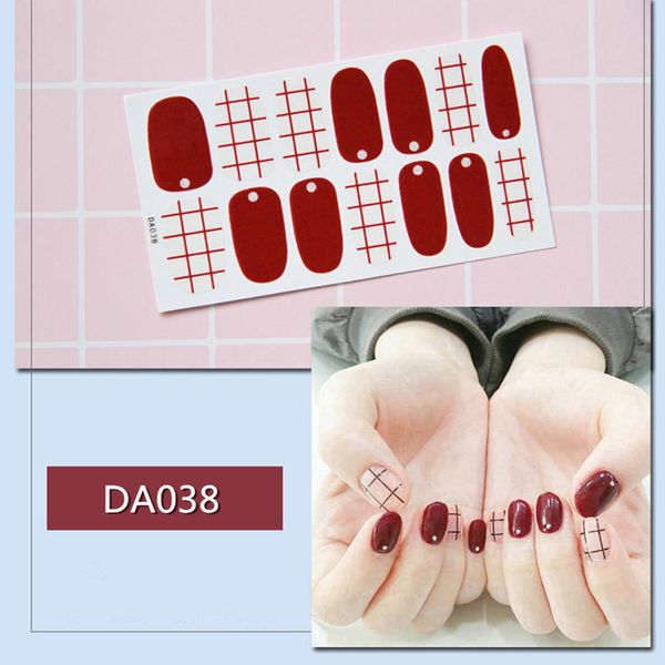 14tips/set nail art full cover self adhesive stickers polish transfer tips wraps waterproof nail stickers decals manicure, Black
14tips/set nail art full cover self adhesive stickers polish transfer tips wraps waterproof nail stickers decals manicure, Black