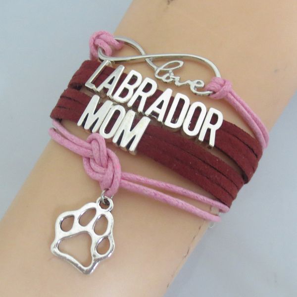 fashion custom word labarador mom with dog cat puppy paw print charm handmade leather paw bracelet & bangle, Golden;silver
fashion custom word labarador mom with dog cat puppy paw print charm handmade leather paw bracelet & bangle, Golden;silver