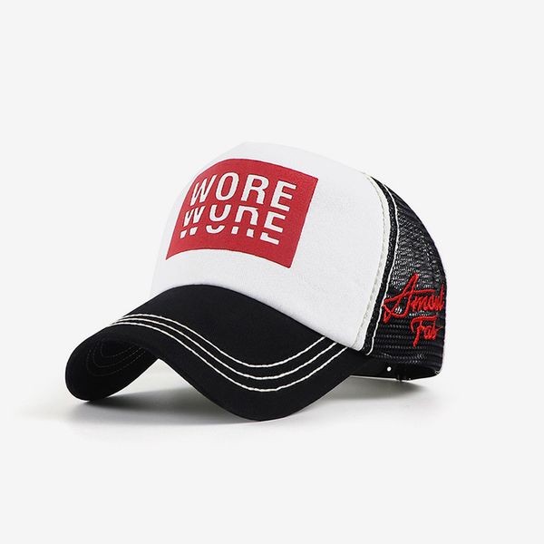 the new net hat summer men and women korean trend baseball cap letters printed mesh visor cap, Blue;gray
the new net hat summer men and women korean trend baseball cap letters printed mesh visor cap, Blue;gray