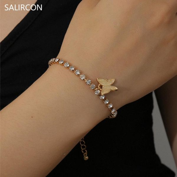 salircon korean rhinestone chain butterfly charm bracelets bangle fashion gold color tennis bracelet women animal design jewelry, Golden;silver
salircon korean rhinestone chain butterfly charm bracelets bangle fashion gold color tennis bracelet women animal design jewelry, Golden;silver