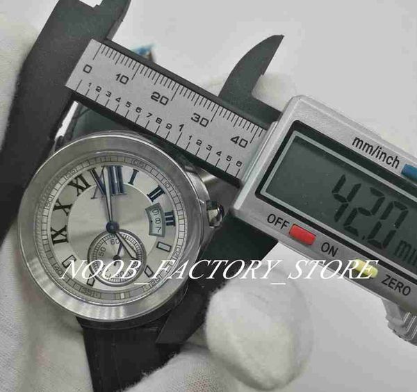 men's watches men 42mm sapphire glass automatic mechanical watch white dial wrisrwatch leather strap watches, Slivery;brown
men's watches men 42mm sapphire glass automatic mechanical watch white dial wrisrwatch leather strap watches, Slivery;brown