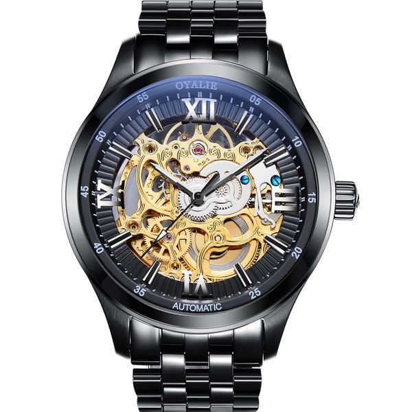 lquanlity relogio masculino men stainless steel skeleton luminous automatic mechanical watch mens waterproof sport wristwatch, Slivery;brown
lquanlity relogio masculino men stainless steel skeleton luminous automatic mechanical watch mens waterproof sport wristwatch, Slivery;brown
