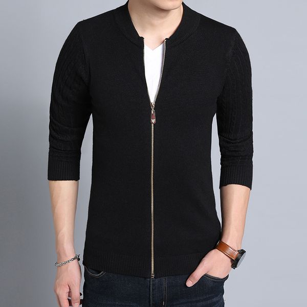 men's sweaters wool cardigan autumn winter warm thick o-neck solid slim fit zipper long sleeve clothes knitted cotton casual, White;black
men's sweaters wool cardigan autumn winter warm thick o-neck solid slim fit zipper long sleeve clothes knitted cotton casual, White;black