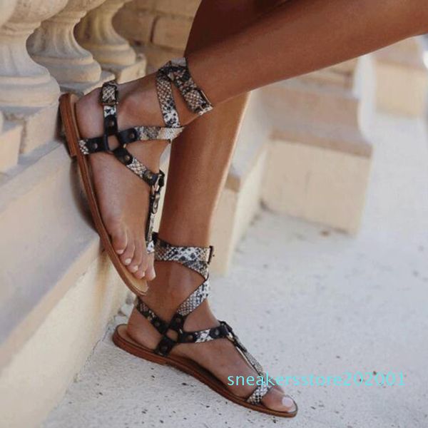 womens casual flat shoes roman sandals female summer metal snake pattern belt buckle open toe thong sandals gladiator s01, Black
womens casual flat shoes roman sandals female summer metal snake pattern belt buckle open toe thong sandals gladiator s01, Black