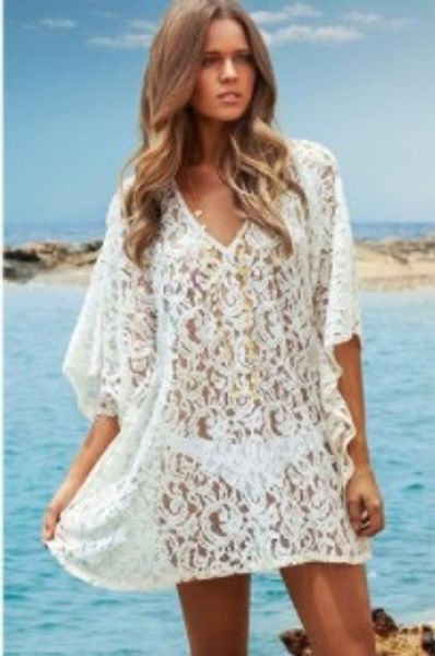 summer lace crochet beach dress women white see through swimwear swimsuit cover up mini dress, Blue;gray
summer lace crochet beach dress women white see through swimwear swimsuit cover up mini dress, Blue;gray