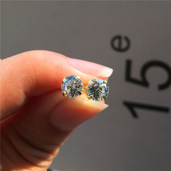 cute female small round stud earrings fashion crystal silver gold bride wedding earrings brilliant love for women, Golden;silver
cute female small round stud earrings fashion crystal silver gold bride wedding earrings brilliant love for women, Golden;silver