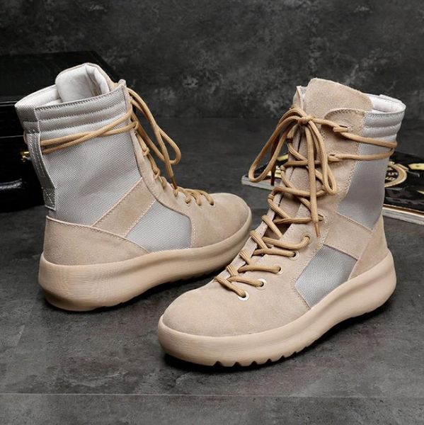 new good quality kanye brand high boots of god military sneakers hight army boots men and women fashion shoes martin boots ck003, Black
new good quality kanye brand high boots of god military sneakers hight army boots men and women fashion shoes martin boots ck003, Black