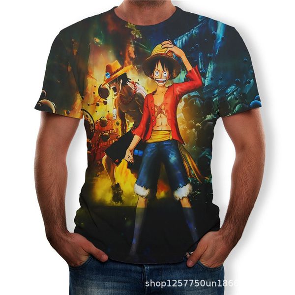 casual 2019 summer men's t-shirt cartoon anime 3d print o-neck short-sleeve pullover t-shirt big size loose fashion men, White;black
casual 2019 summer men's t-shirt cartoon anime 3d print o-neck short-sleeve pullover t-shirt big size loose fashion men, White;black