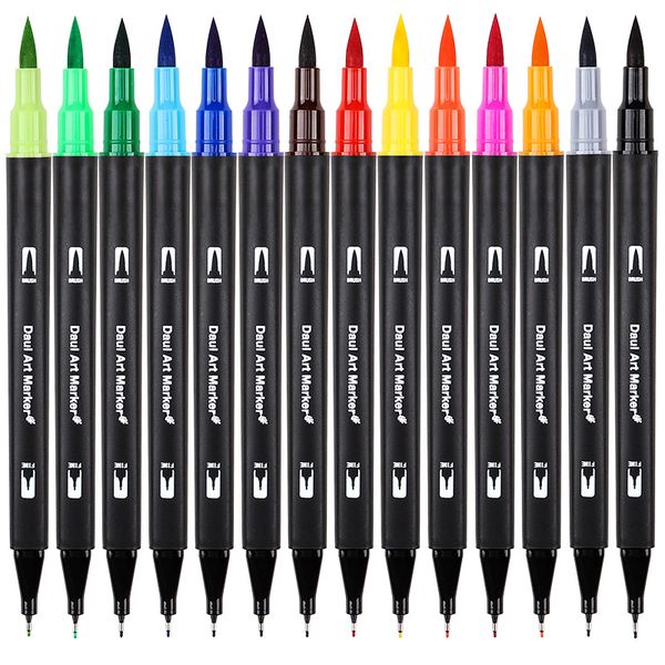 100 colors dual tip brush pens felt tip pen art marker fine liner brush drawing art painting watercolor pen for coloring manga
100 colors dual tip brush pens felt tip pen art marker fine liner brush drawing art painting watercolor pen for coloring manga