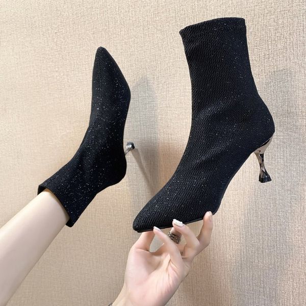 shoes women boots high heels lace up luxury designer boots-women booties ladies bling bling stiletto fashion pointy 2019 rubber, Black
shoes women boots high heels lace up luxury designer boots-women booties ladies bling bling stiletto fashion pointy 2019 rubber, Black