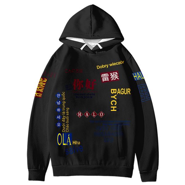 creative men's clothing hoodie popular women's hoodie world greeting harajuku kids sweatshirt long sleeve pullovers oversized, Black
creative men's clothing hoodie popular women's hoodie world greeting harajuku kids sweatshirt long sleeve pullovers oversized, Black