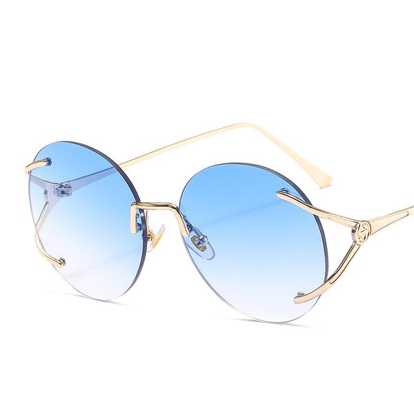 2020 new brand designer fashion rimless round sunglasses women vintage gradient eyewear oversized sun glasses for female uv400
2020 new brand designer fashion rimless round sunglasses women vintage gradient eyewear oversized sun glasses for female uv400