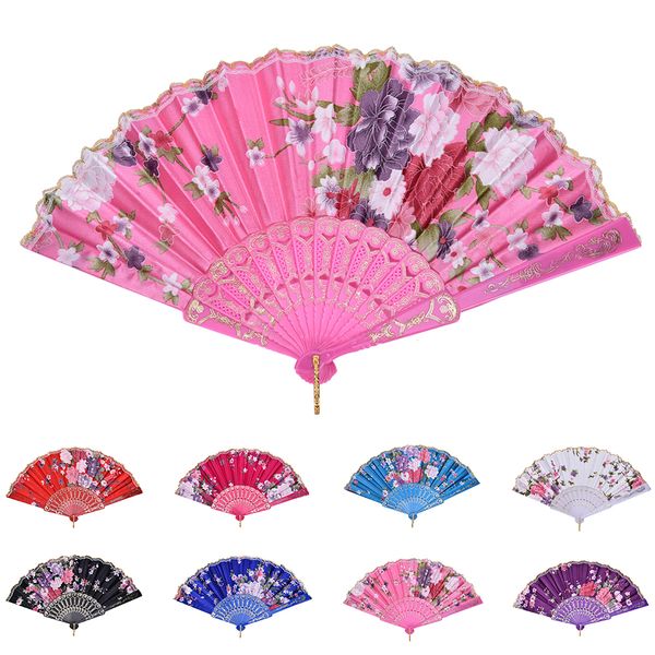 1pc new chinese vintage fancy folding silk plastic fan hand lace silk flower dance fans party supplies for women gift 8colors
1pc new chinese vintage fancy folding silk plastic fan hand lace silk flower dance fans party supplies for women gift 8colors