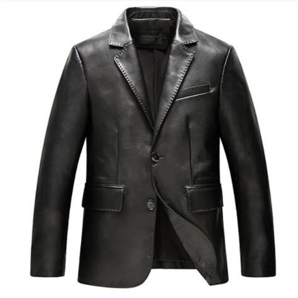 men's 100% genuine leather jacket autumn and winter jacket men coat sheepskin leather jackets jaqueta de couro kj618, Black
men's 100% genuine leather jacket autumn and winter jacket men coat sheepskin leather jackets jaqueta de couro kj618, Black