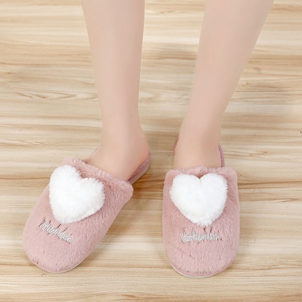 women's cute cotton slippers thick bottom home shoes indoor non-slip slippers lovely home floor soft women indoor, Black