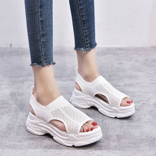 women sandals open-toed comfortable thick bottom fashion hollow upper solid color convenient outdoor leisure women sandals, Black
women sandals open-toed comfortable thick bottom fashion hollow upper solid color convenient outdoor leisure women sandals, Black