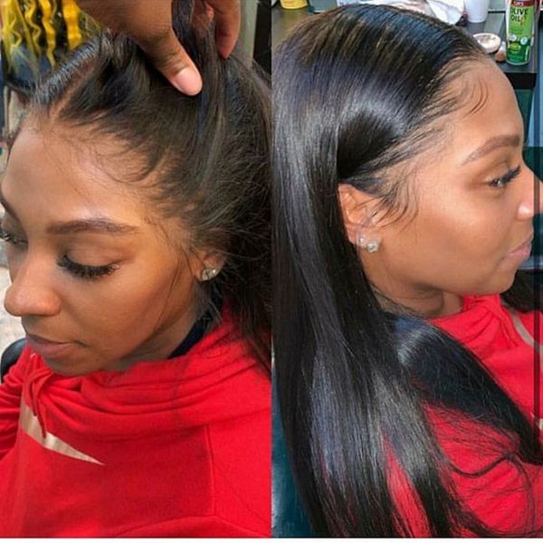 long human hair silk straight 30inch unprocessed brazilian lace front wig glueless cap, Black
long human hair silk straight 30inch unprocessed brazilian lace front wig glueless cap, Black