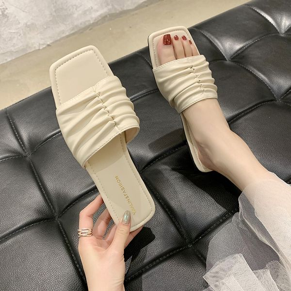 slippers casual shoes slipers women low square toe slides soft flat 2020 summer rome pu basic fashion pleated shoes, Black
slippers casual shoes slipers women low square toe slides soft flat 2020 summer rome pu basic fashion pleated shoes, Black