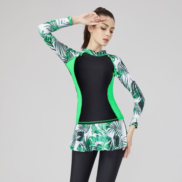 2020 new women one piece skirt swimsuit sports bathing suit 2020 plus size swimwear print long sleeve pants surf suit 6xl 5xl
2020 new women one piece skirt swimsuit sports bathing suit 2020 plus size swimwear print long sleeve pants surf suit 6xl 5xl