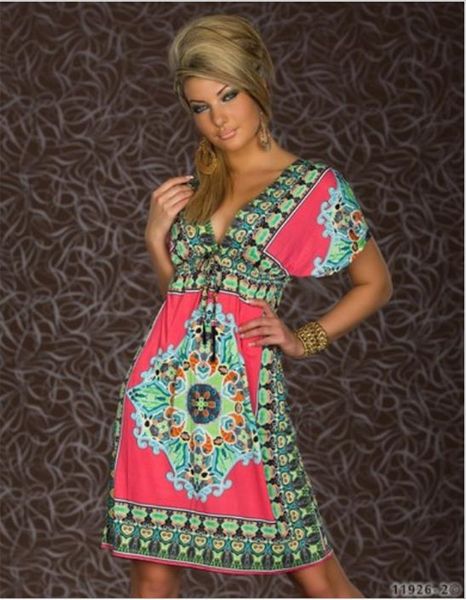 womens vintage bohemian dresses summer v neck dress holiday beach women printed dress, Black;gray
womens vintage bohemian dresses summer v neck dress holiday beach women printed dress, Black;gray