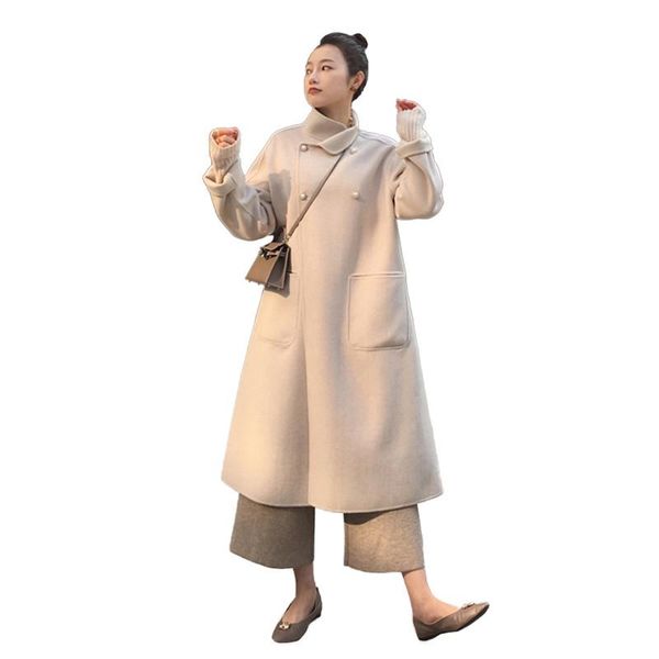 women 2019 autumn winter 100% wool jackets double side cashmere coats female casual slim solid long wool cashmere overcoats v521, Black
women 2019 autumn winter 100% wool jackets double side cashmere coats female casual slim solid long wool cashmere overcoats v521, Black