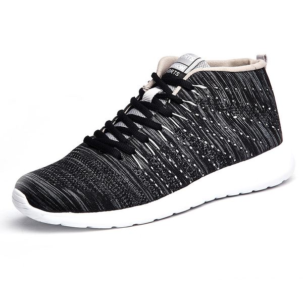 Mens Running Shoes High Tops Winter Sneakers Breathable Lace Up Men Boots Outdoor Sports Walking Shoes black
Mens Running Shoes High Tops Winter Sneakers Breathable Lace Up Men Boots Outdoor Sports Walking Shoes black