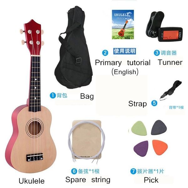 21 inch ukulele full set of equipment 
21 inch ukulele full set of equipment