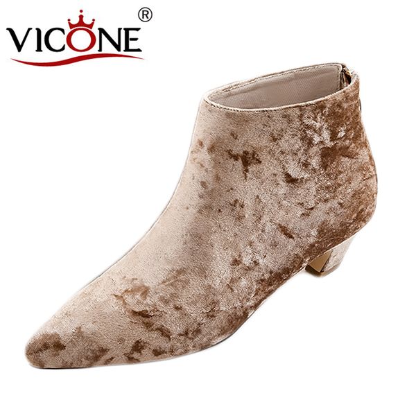 boots vicone women's shoes spring/autumn flock zipper fashion pointed toe shoe v10159, Black
boots vicone women's shoes spring/autumn flock zipper fashion pointed toe shoe v10159, Black