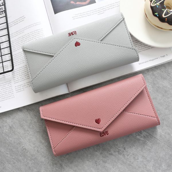women's long wallet purse long heart-shaped letters embroidered line 2 fold multi-function simple wallet multi-function, Red;black
women's long wallet purse long heart-shaped letters embroidered line 2 fold multi-function simple wallet multi-function, Red;black