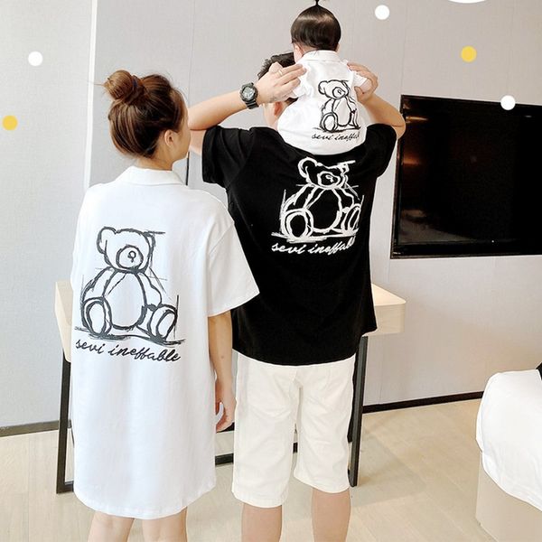parents and children's bear short sleeve 2020 summer wear a new three piece t-shirt dress, Blue
parents and children's bear short sleeve 2020 summer wear a new three piece t-shirt dress, Blue