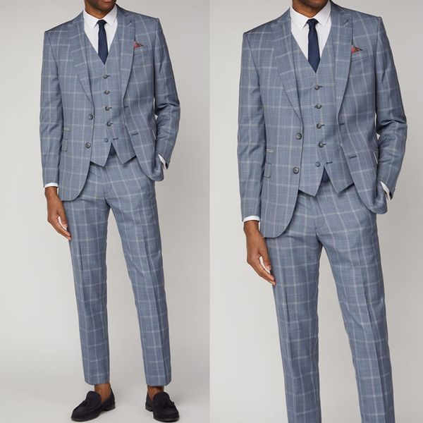 summer men suits handsome classic plaid two button groom wear for wedding beach leisure men suit blazer(jacket+vest+pants), Black;gray
summer men suits handsome classic plaid two button groom wear for wedding beach leisure men suit blazer(jacket+vest+pants), Black;gray