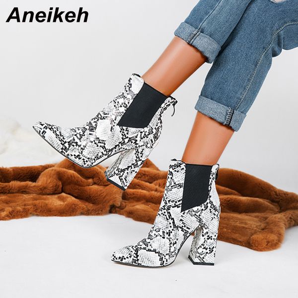 aneikeh newfashion boots high heels women spring/autumn serpentine riding, equestrian ankle booties pointed toe pumps shoes, Black
aneikeh newfashion boots high heels women spring/autumn serpentine riding, equestrian ankle booties pointed toe pumps shoes, Black