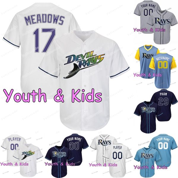 youth kids austin meadows tampa bay avisail garcia rays brandon lowe tommy pham kevin kiermaier yandy diaz wade boggs charlie morton jersey, Blue;black
youth kids austin meadows tampa bay avisail garcia rays brandon lowe tommy pham kevin kiermaier yandy diaz wade boggs charlie morton jersey, Blue;black
