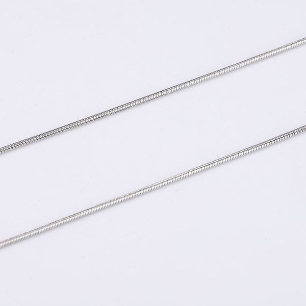 316l stainless steel silver tone 50cm length 1.2mm snake chain necklace with 5cm extend chain fit diy necklace jewelry making
316l stainless steel silver tone 50cm length 1.2mm snake chain necklace with 5cm extend chain fit diy necklace jewelry making