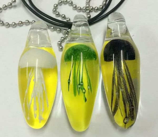 current price 3 pcs mixed color jellyfish glass ywllow drop back cool pendant, Silver
current price 3 pcs mixed color jellyfish glass ywllow drop back cool pendant, Silver